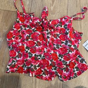 floral tank top
